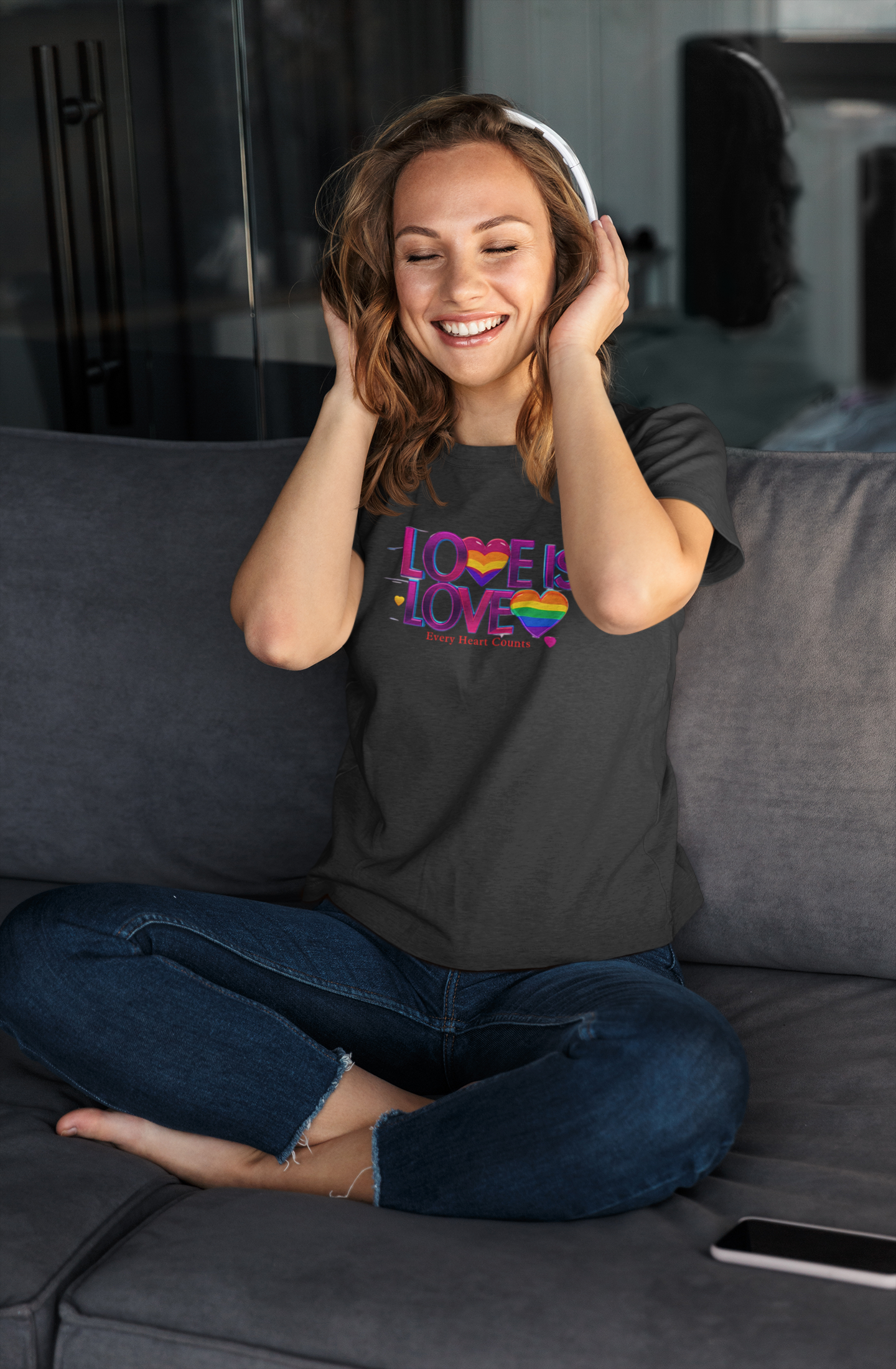 Pride Rainbow Heart T-Shirt | LGBTQ+ Apparel & Love Is Love Tee