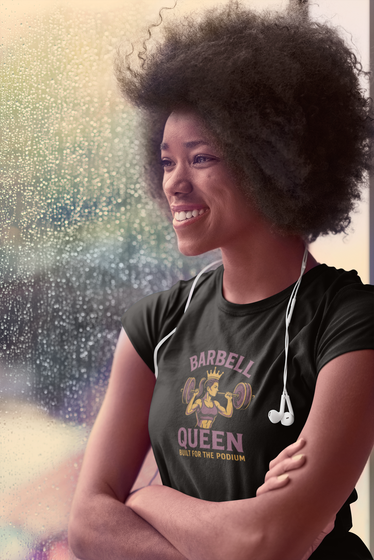 Barbell Queen Women's Gym Tee | Empowering Workout T-Shirt & Fitness Gift