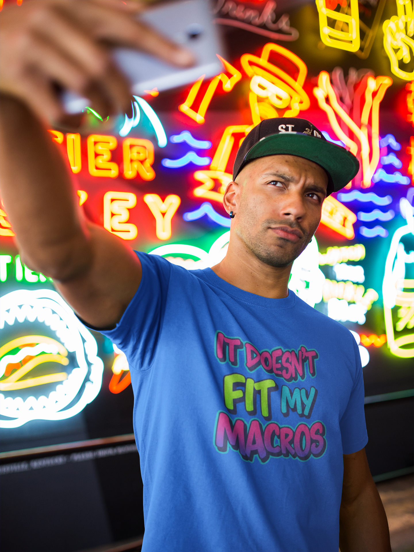 Funny 'It Doesn't Fit My Macros' Unisex Jersey Tee - Perfect for Fitness Enthusiasts