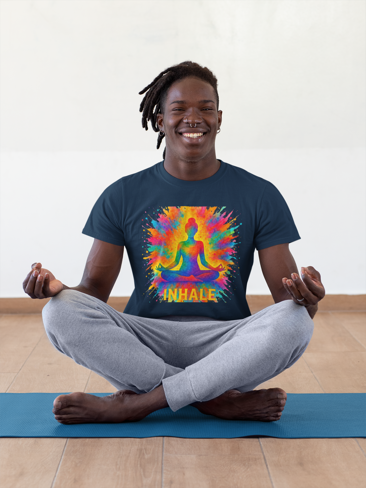 "Inhale" Meditation Tee | Yoga & Wellness Gift, Spiritual Apparel