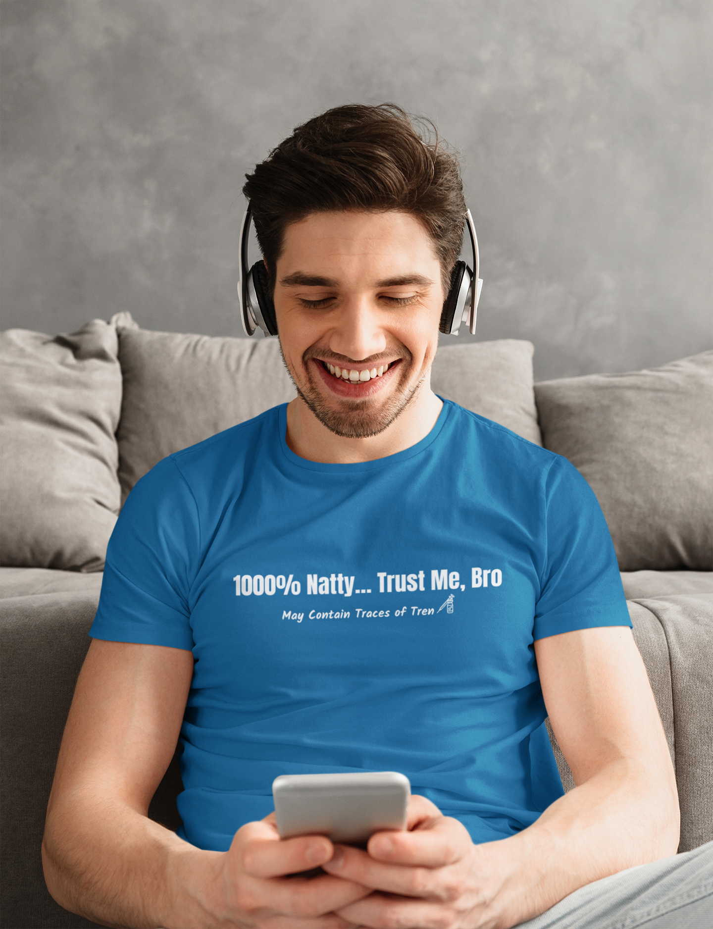 Funny Unisex Jersey Tee - 1000% Natty... Trust Me, Bro - Perfect for Gym Lovers