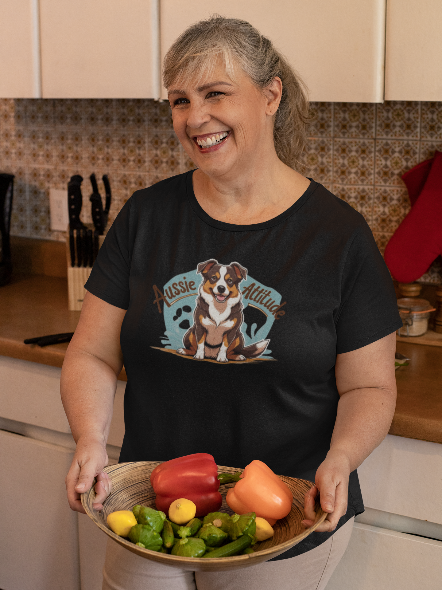 Aussie Attitude Australian Cattle Dog T-Shirt | Blue Heeler Dog Lover Gift, Unisex Pet Owner Tee