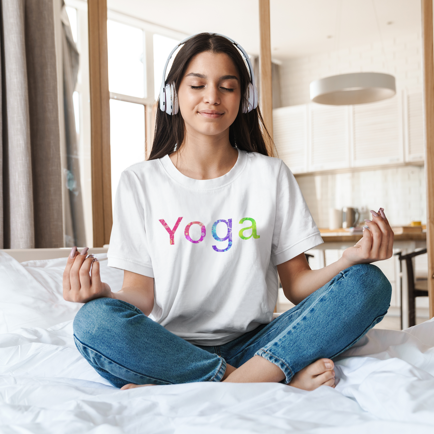 Yoga Vibes T-Shirt | Relaxed Fit Yoga Tee & Fitness Enthusiast Gift