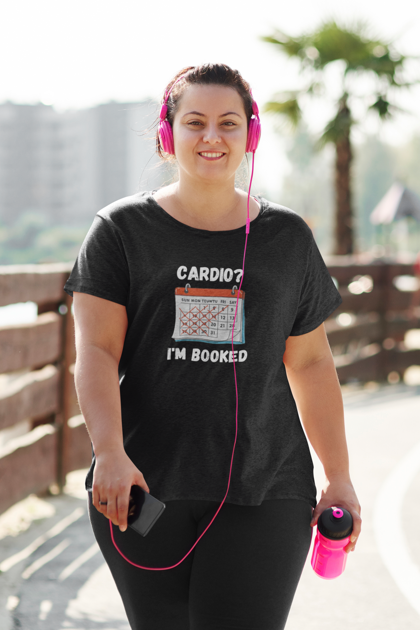Cardio? I'm Booked" Funny Fitness T-Shirt | Unisex Gym Humor Tee