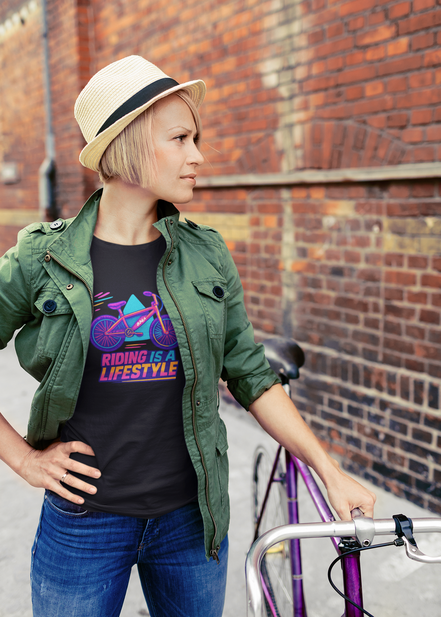 Riding Is a Lifestyle T-Shirt | Vibrant Cycling Tee & Biking Gift