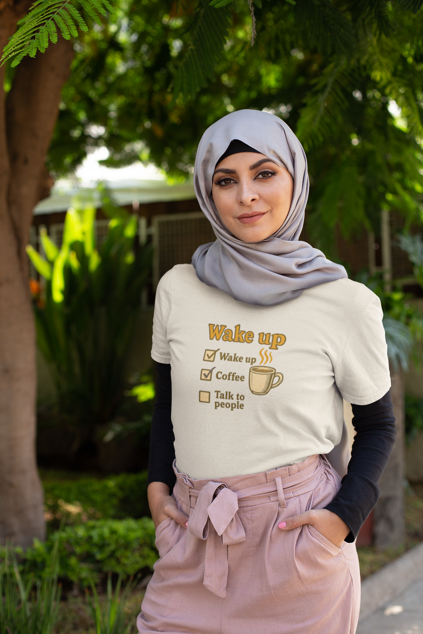 Wake Up Coffee T-Shirt | Morning Motivation Tee, Funny Coffee Lover Gift, Self-Care Quote Shirt
