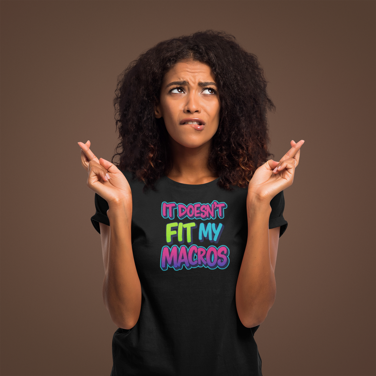 Funny 'It Doesn't Fit My Macros' Unisex Jersey Tee - Perfect for Fitness Enthusiasts