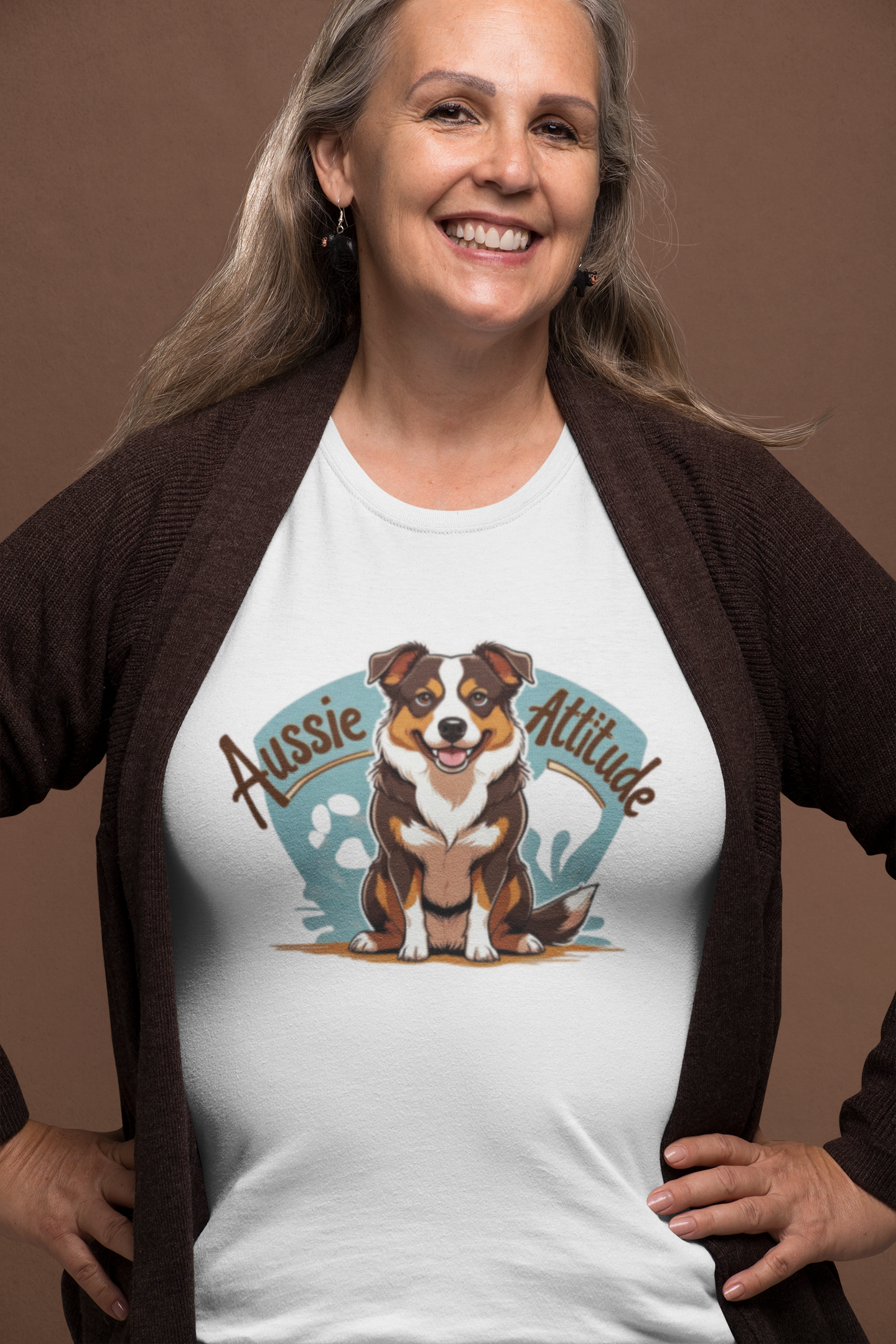 Aussie Attitude Australian Cattle Dog T-Shirt | Blue Heeler Dog Lover Gift, Unisex Pet Owner Tee