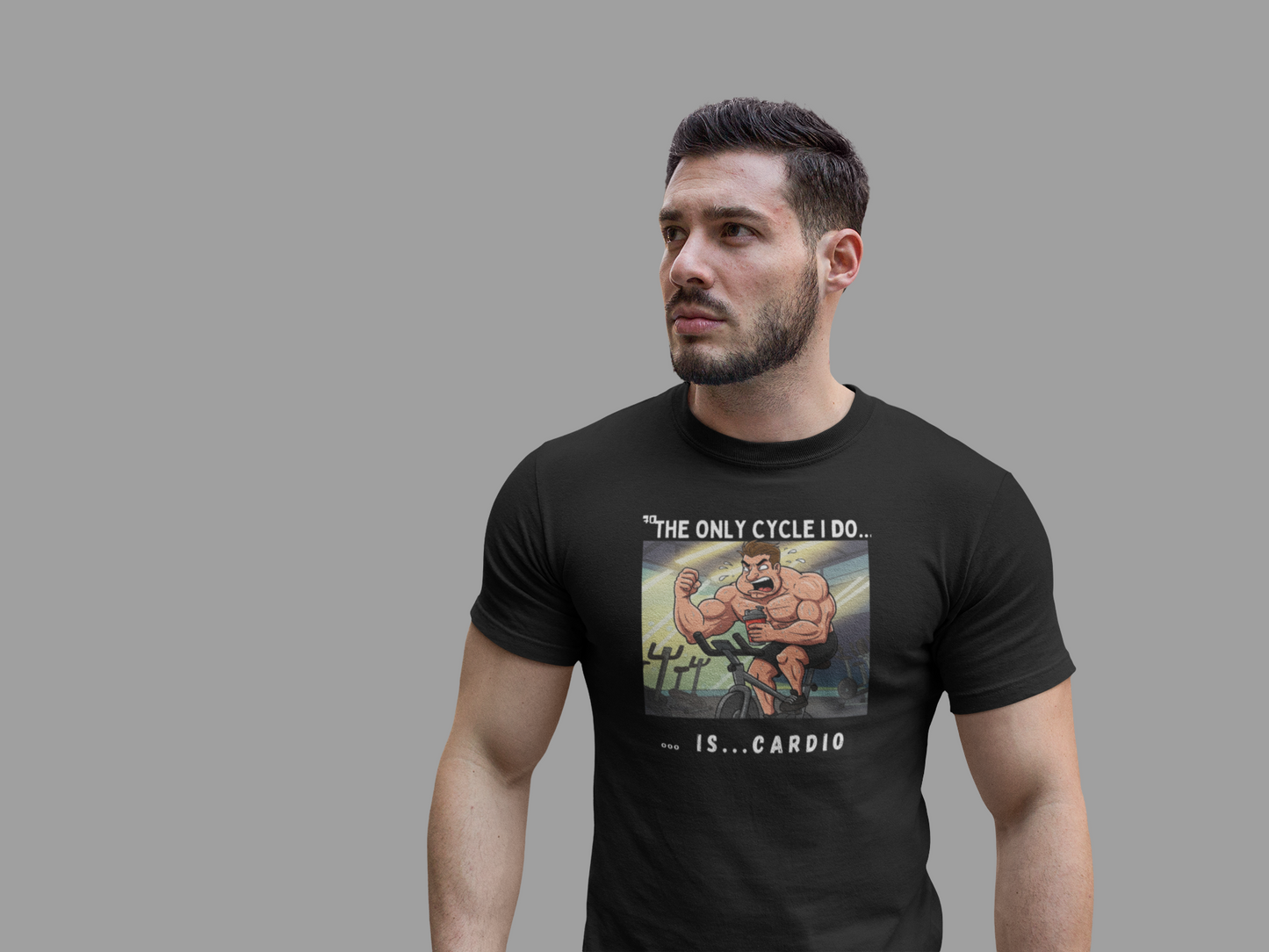 Funny Cardio Gym Tee - Unisex Jersey Shirt with Humorous Design
