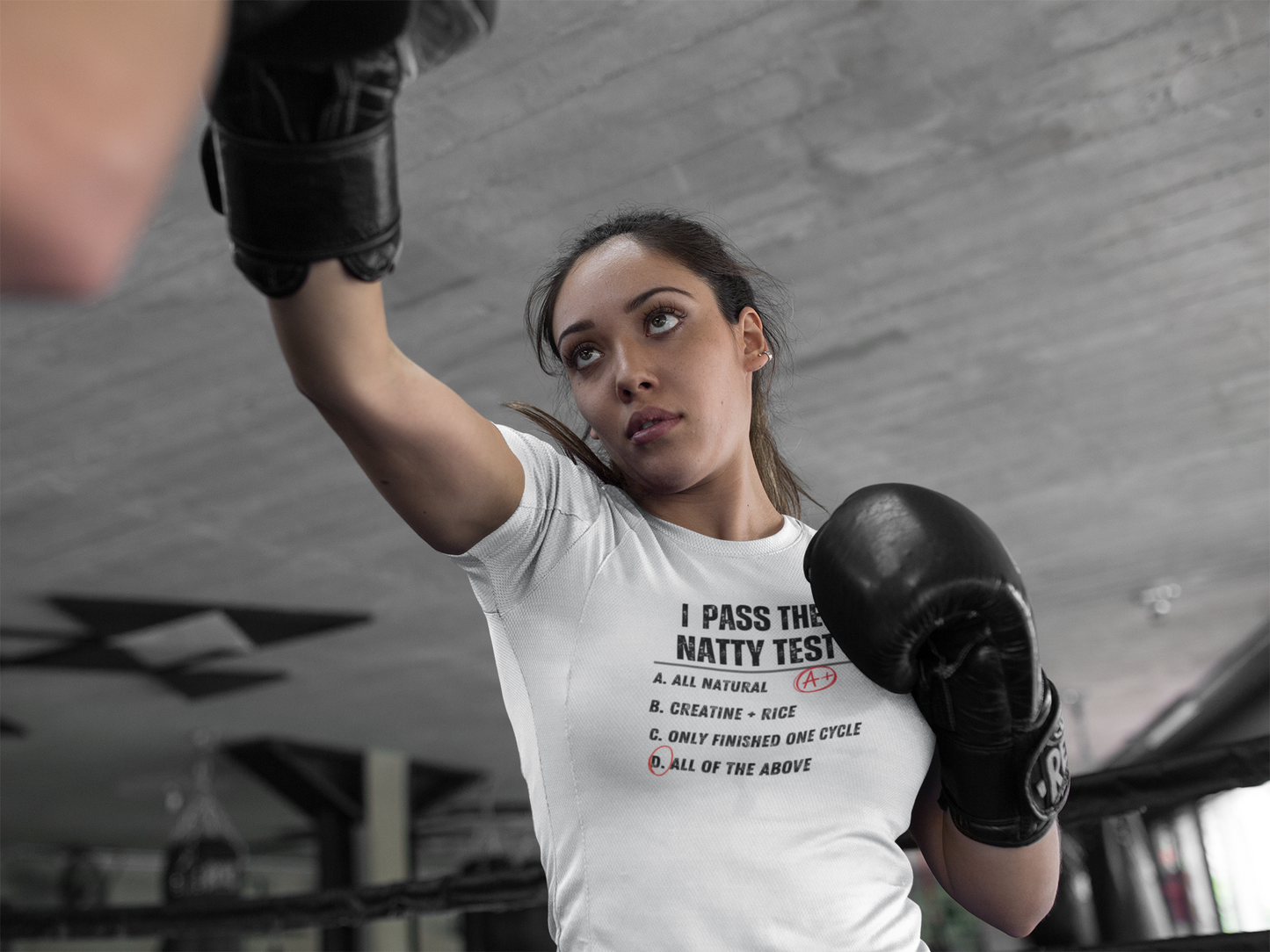 Funny Fitness Tee - Distress "I Pass The Natty Test" Unisex Jersey T-Shirt