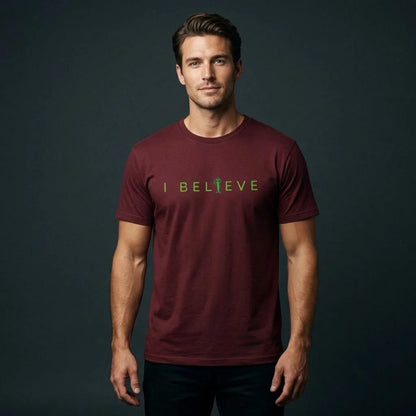 I Believe Minimalist Alien T-Shirt