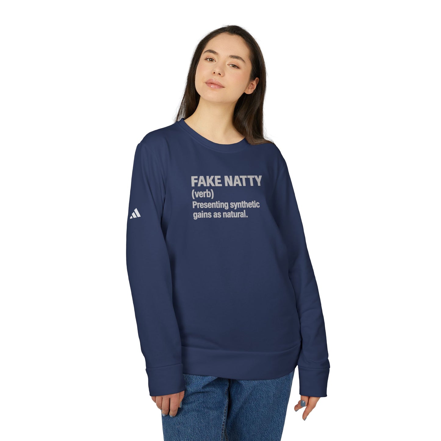 Adidas Fake Natty Crewneck | Gym Humor Sweatshirt