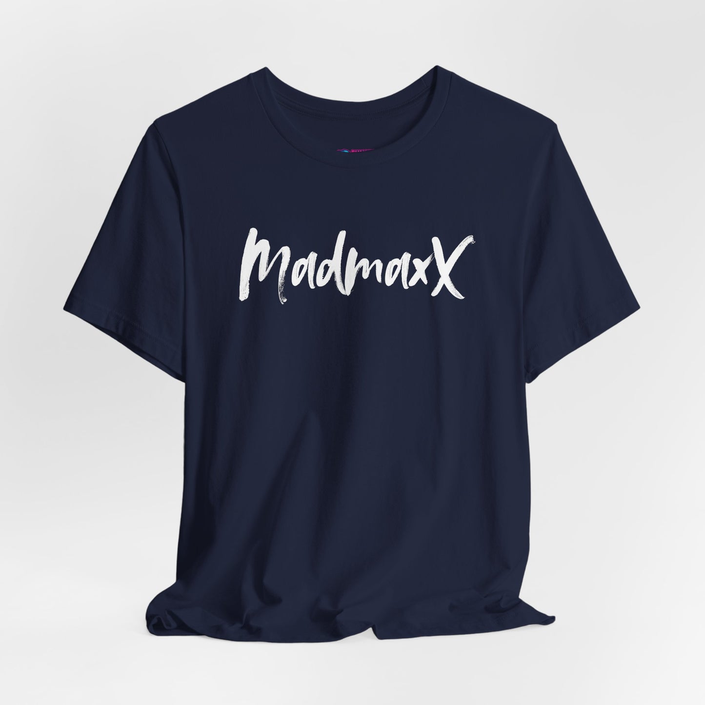 Back-Print Tee — Bold Brush Script "MONNG YKTU!" Casual Graphic T-Shirt