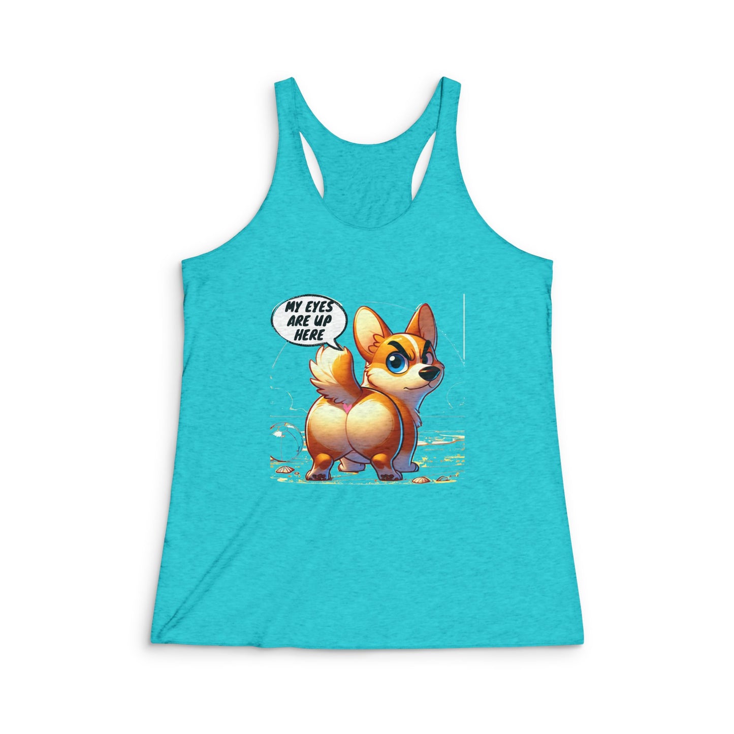 Shiba Inu Lover Racerback Tank Top | Women's Dog Mom Gift & Fitness Apparel