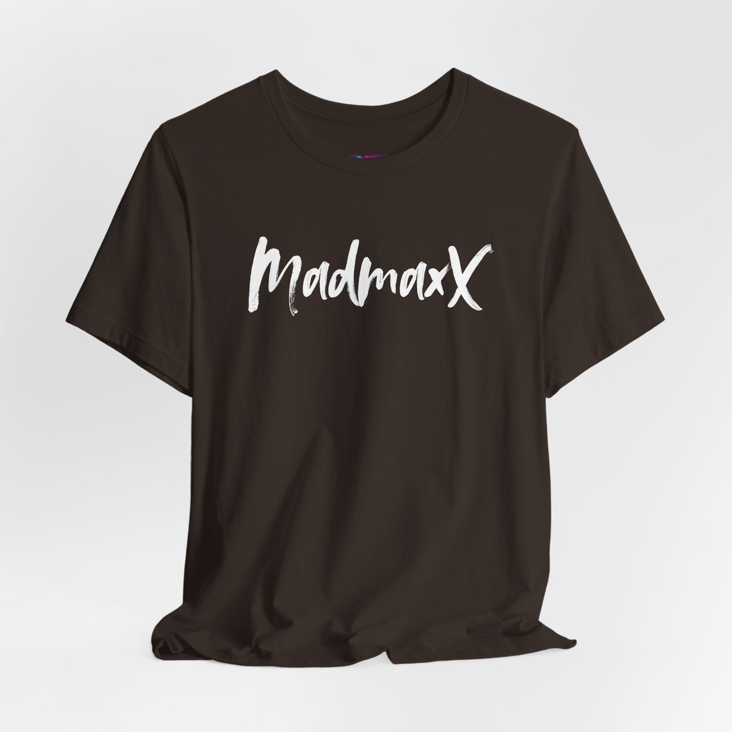 Back-Print Tee — Bold Brush Script "MONNG YKTU!" Casual Graphic T-Shirt