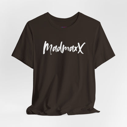 Back-Print Tee — Bold Brush Script "MONNG YKTU!" Casual Graphic T-Shirt