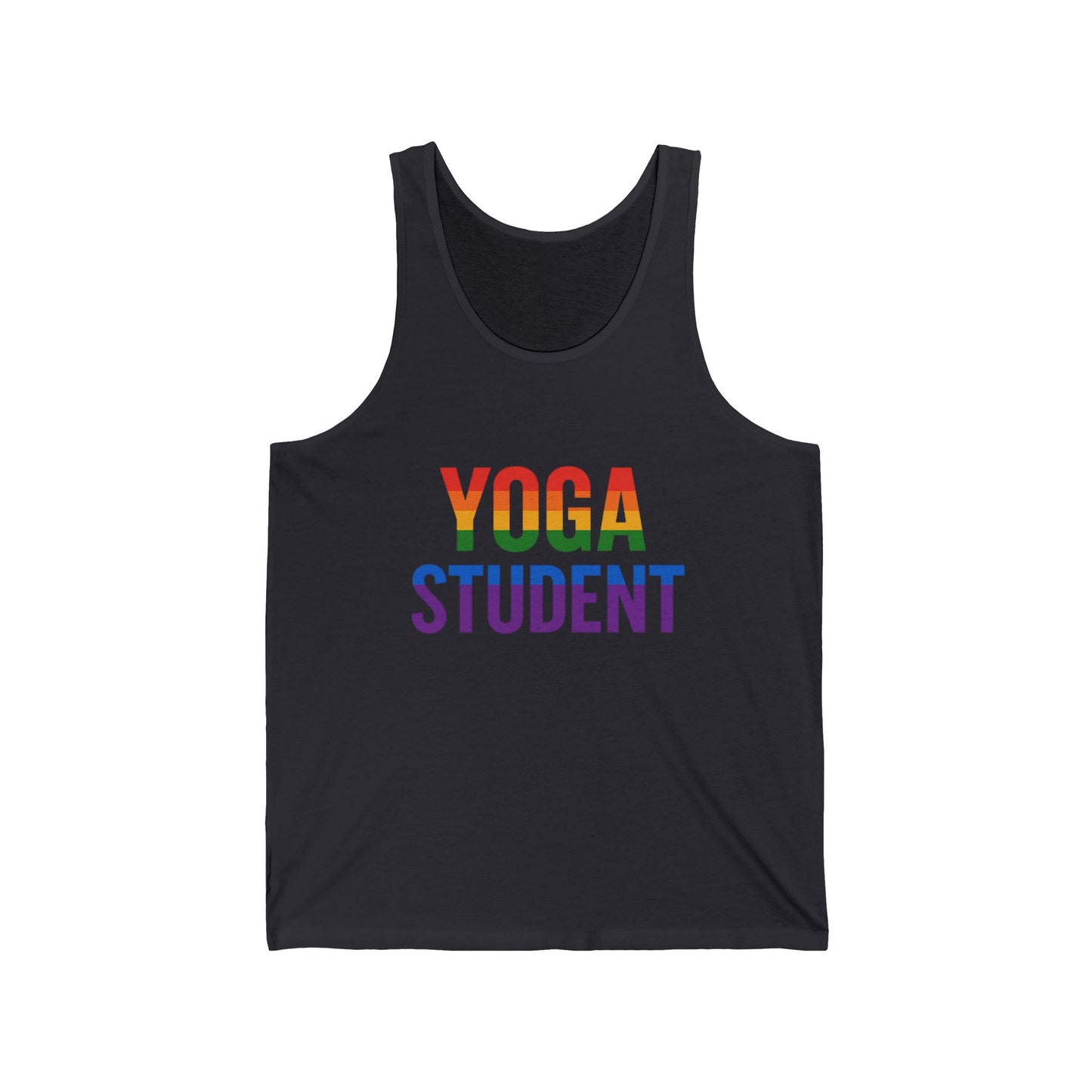 Rainbow Yoga Tank Top | Unisex Pride Fitness Tee, LGBTQ+ Apparel