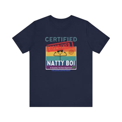 Certified Natty Boi Unisex Tee - Funny Gym Shirt for Fitness Lovers