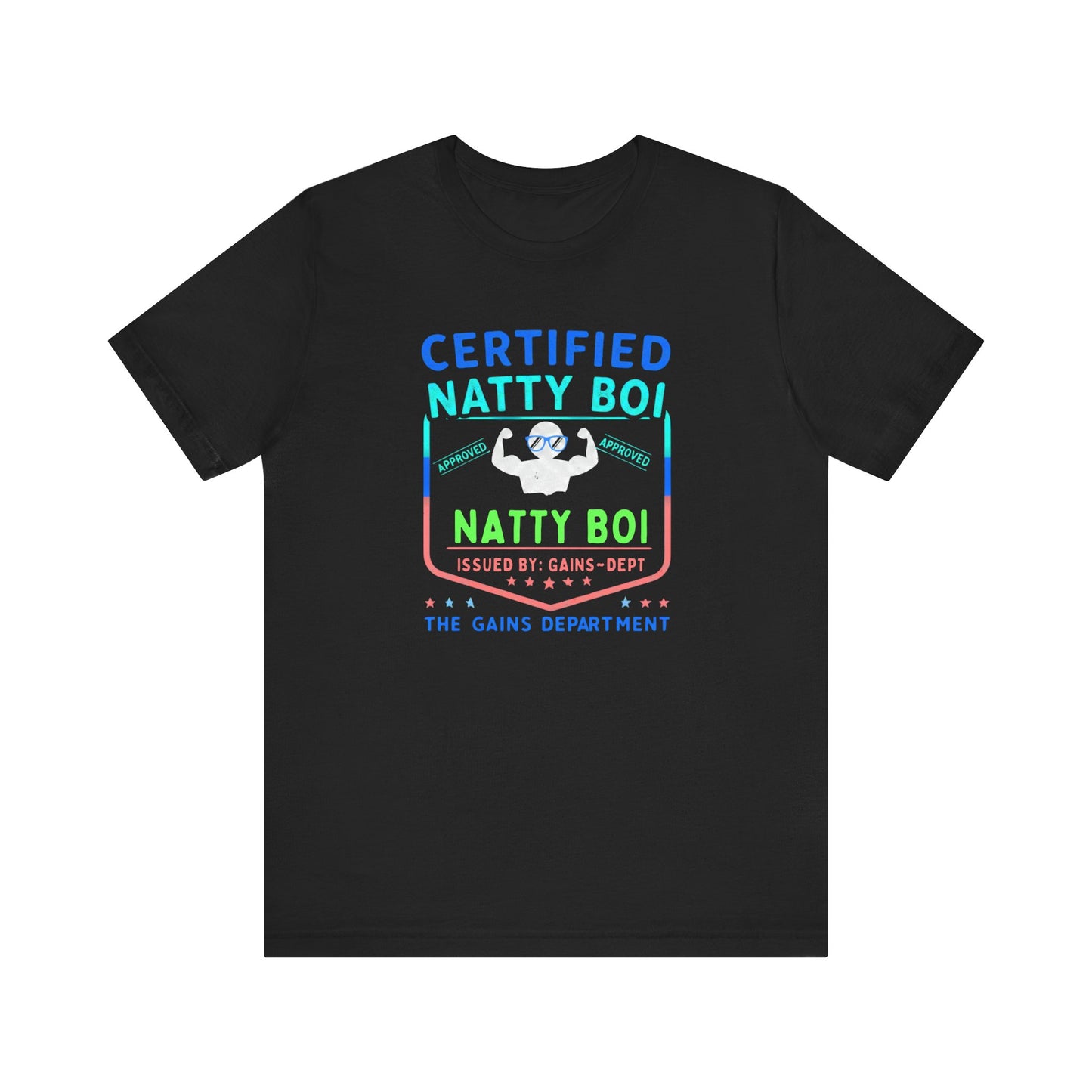 Certified Natty Boi Tee - Funny Gym Shirt for Fitness Lovers