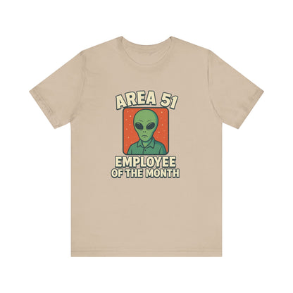 Area 51 Employee of the Month T-Shirt | Funny Alien Graphic Tee