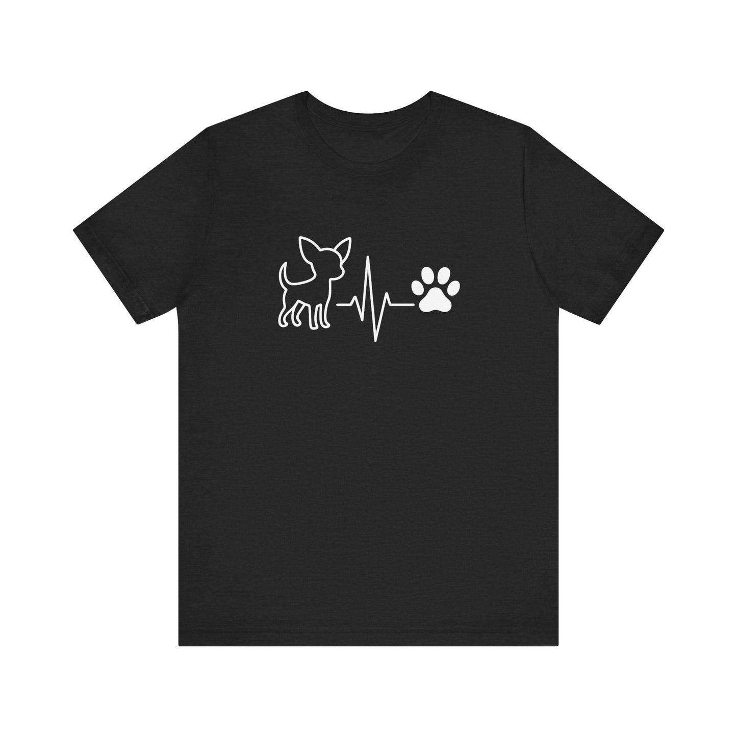 Chihuahua Heartbeat T-Shirt | Funny Dog Lover Gift & Pet Owner Tee