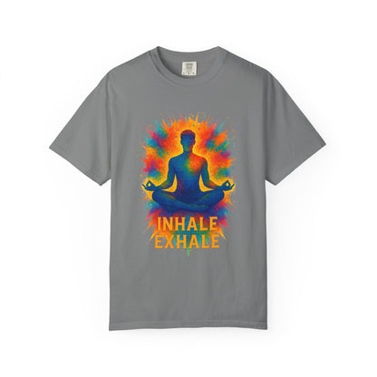 "Inhale Exhale" Mindfulness Tee | Yoga & Meditation Gift, Bohemian Style Shirt
