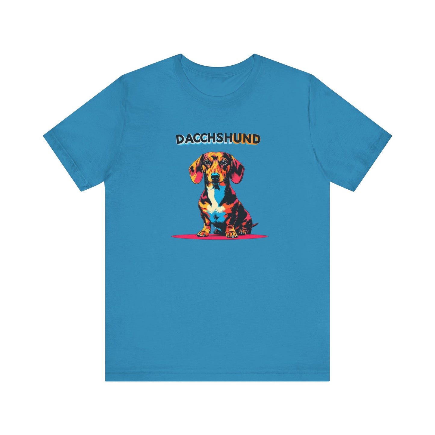 Colorful Dachshund Tee - Unisex Dog Lover T-Shirt, Gift for Pet Owners, Cute Casual Wear, Animal Advocate Apparel, Perfect for Birthdays