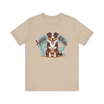 Aussie Attitude Australian Cattle Dog T-Shirt | Blue Heeler Dog Lover Gift, Unisex Pet Owner Tee