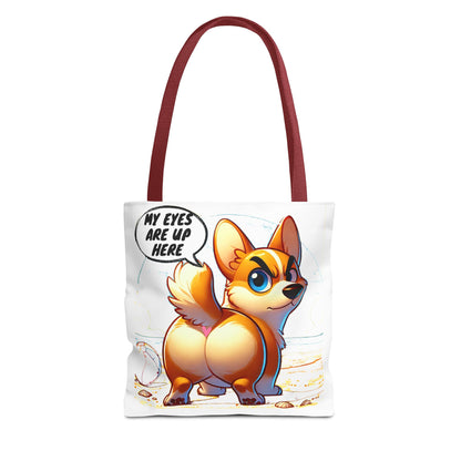 Cute Corgi Tote Bag | Dog Lover Gift, Fun Reusable Shopping Bag, Pet Owner Beach Tote