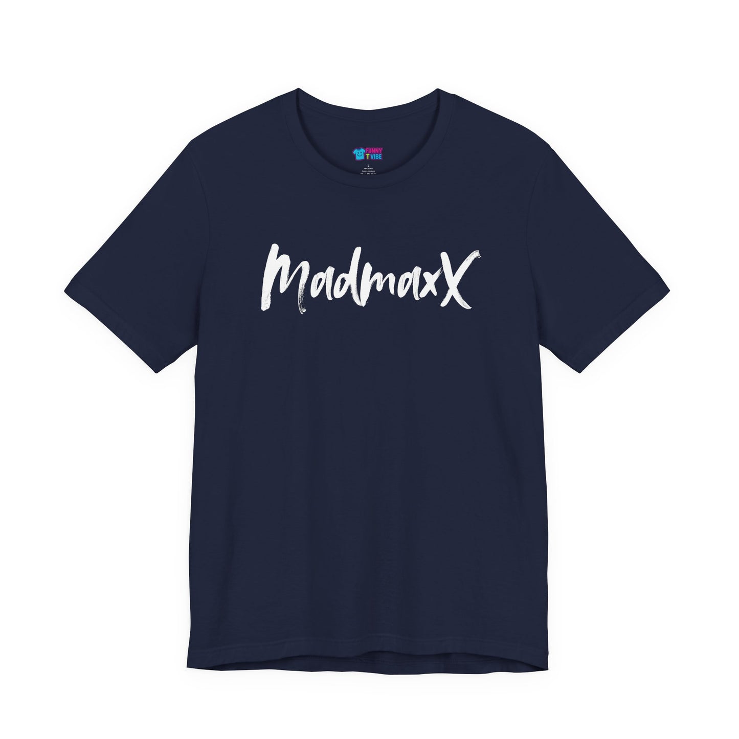 Back-Print Tee — Bold Brush Script "MONNG YKTU!" Casual Graphic T-Shirt