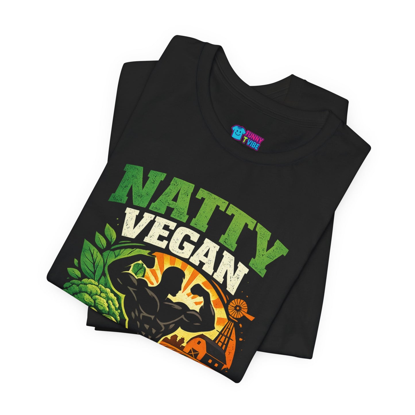 Natty Vegan T-Shirt | Plants & Gains Gym Tee