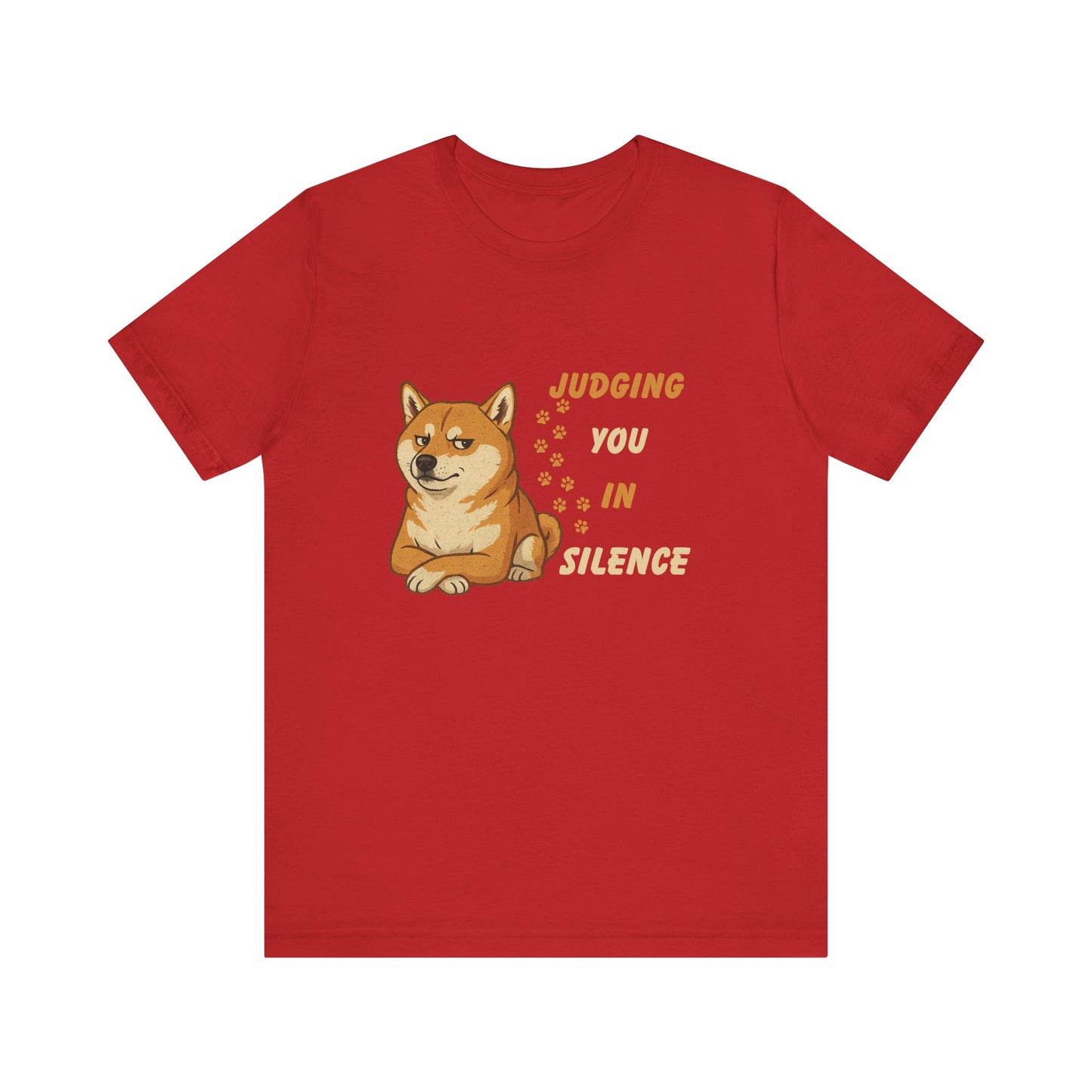 Funny Shiba Inu Judgment T-Shirt - Unisex Jersey Tee for Pet Lovers