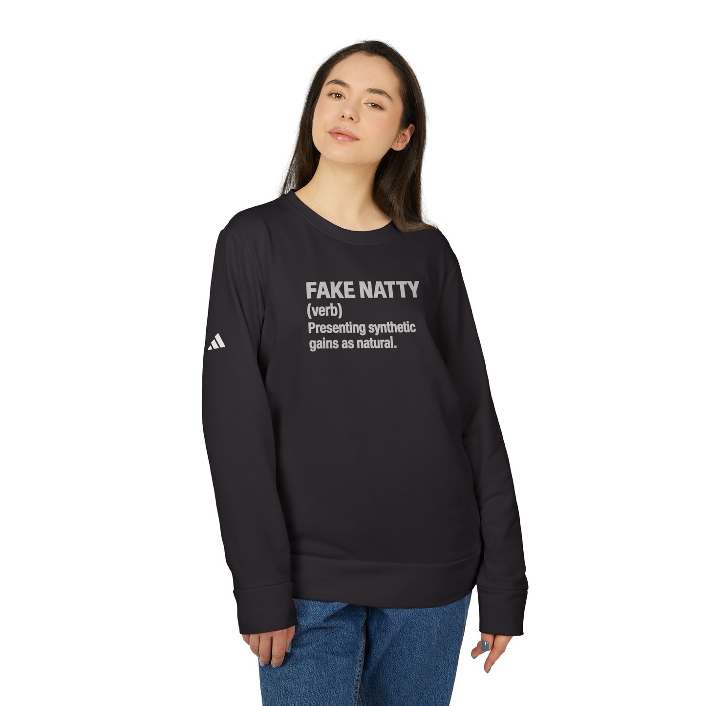 Adidas Fake Natty Crewneck | Gym Humor Sweatshirt