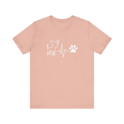Chihuahua Heartbeat T-Shirt | Funny Dog Lover Gift & Pet Owner Tee