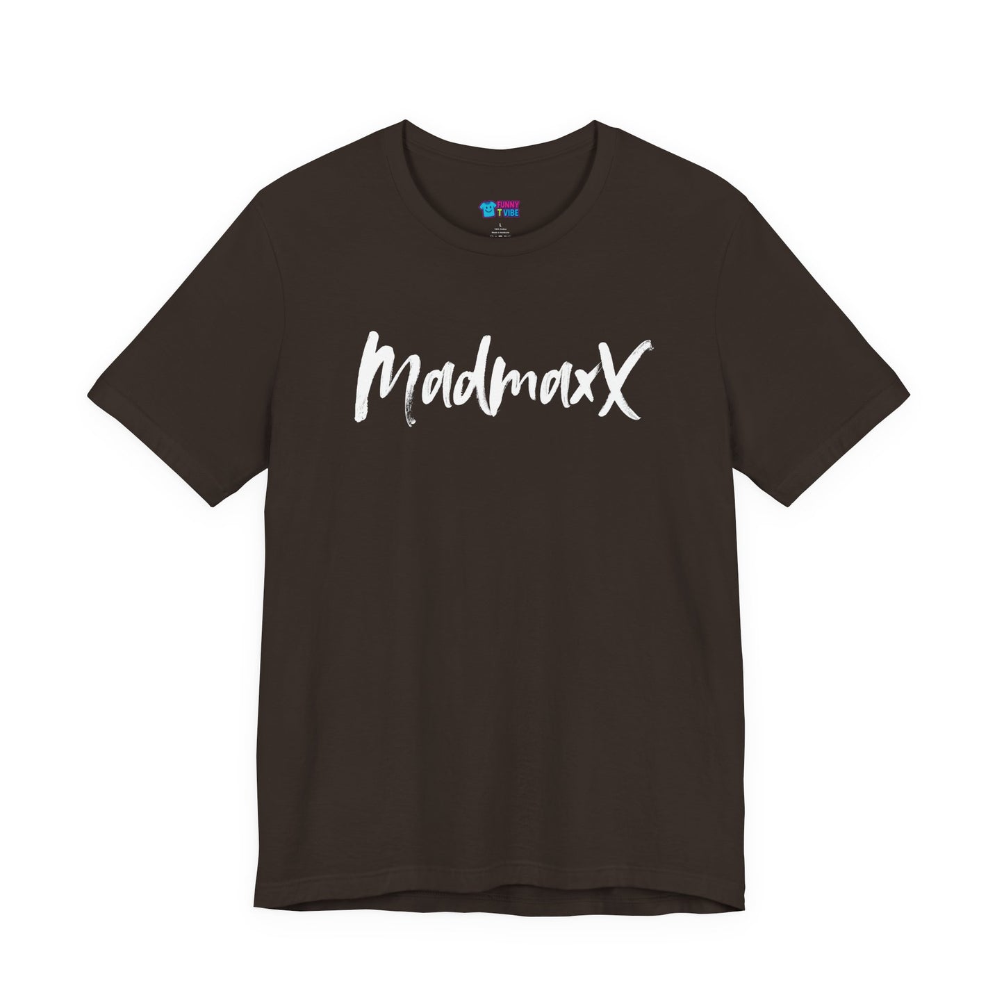 Back-Print Tee — Bold Brush Script "MONNG YKTU!" Casual Graphic T-Shirt