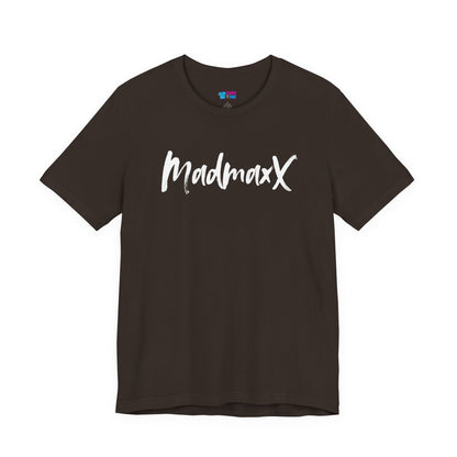 Back-Print Tee — Bold Brush Script "MONNG YKTU!" Casual Graphic T-Shirt