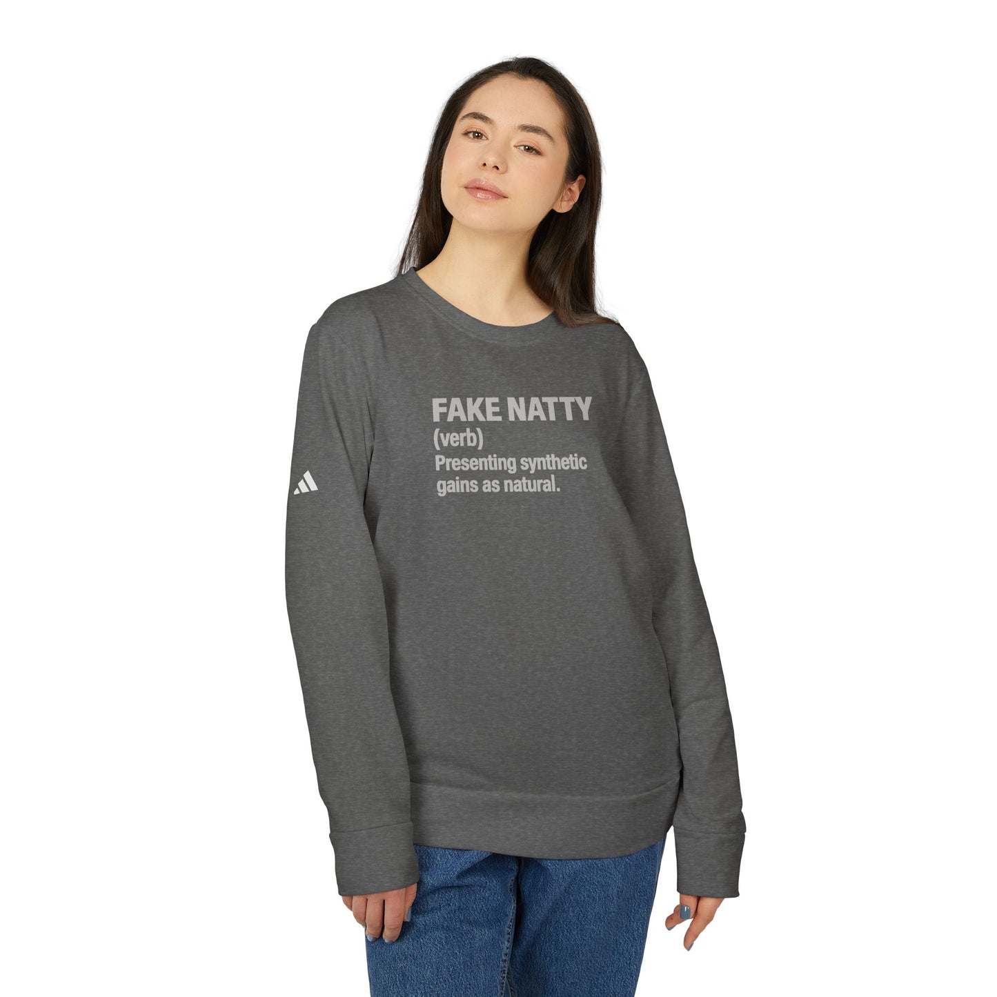 Adidas Fake Natty Crewneck | Gym Humor Sweatshirt