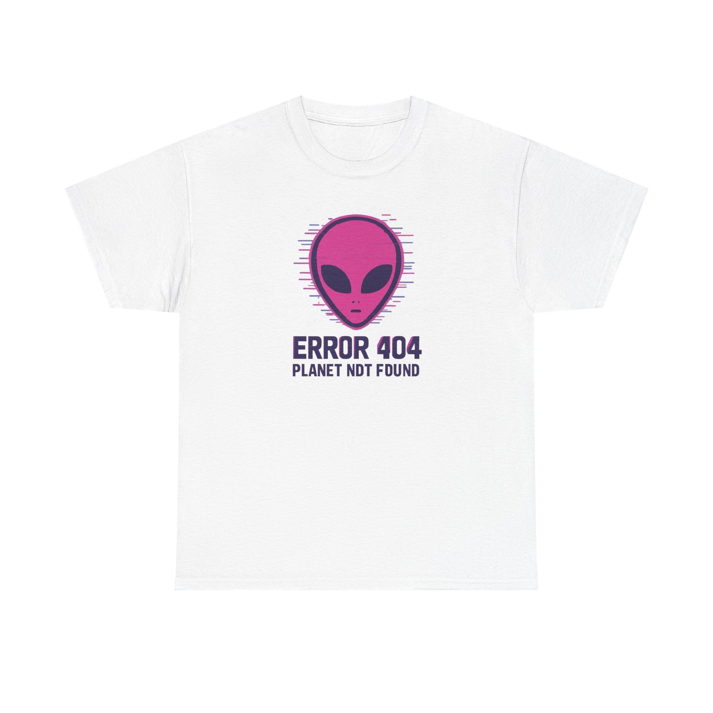 Alien Error 404 T-Shirt | Funny UFO Shirt | Retro Geek Tee | Unisex Sci-Fi Gift | Humorous Casual Apparel