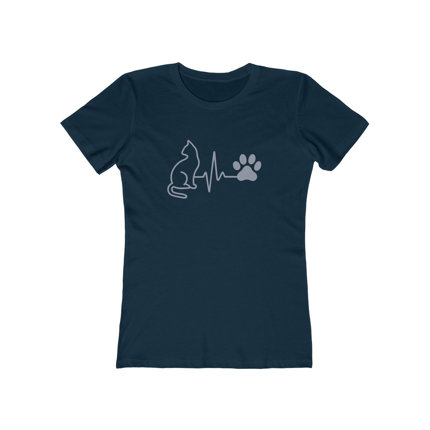 Cat Lovers' Boyfriend Tee, Cute Pet Shirt, Gift for Animal Lovers, Birthday Gift, Casual Wear, Black Graphic Tee