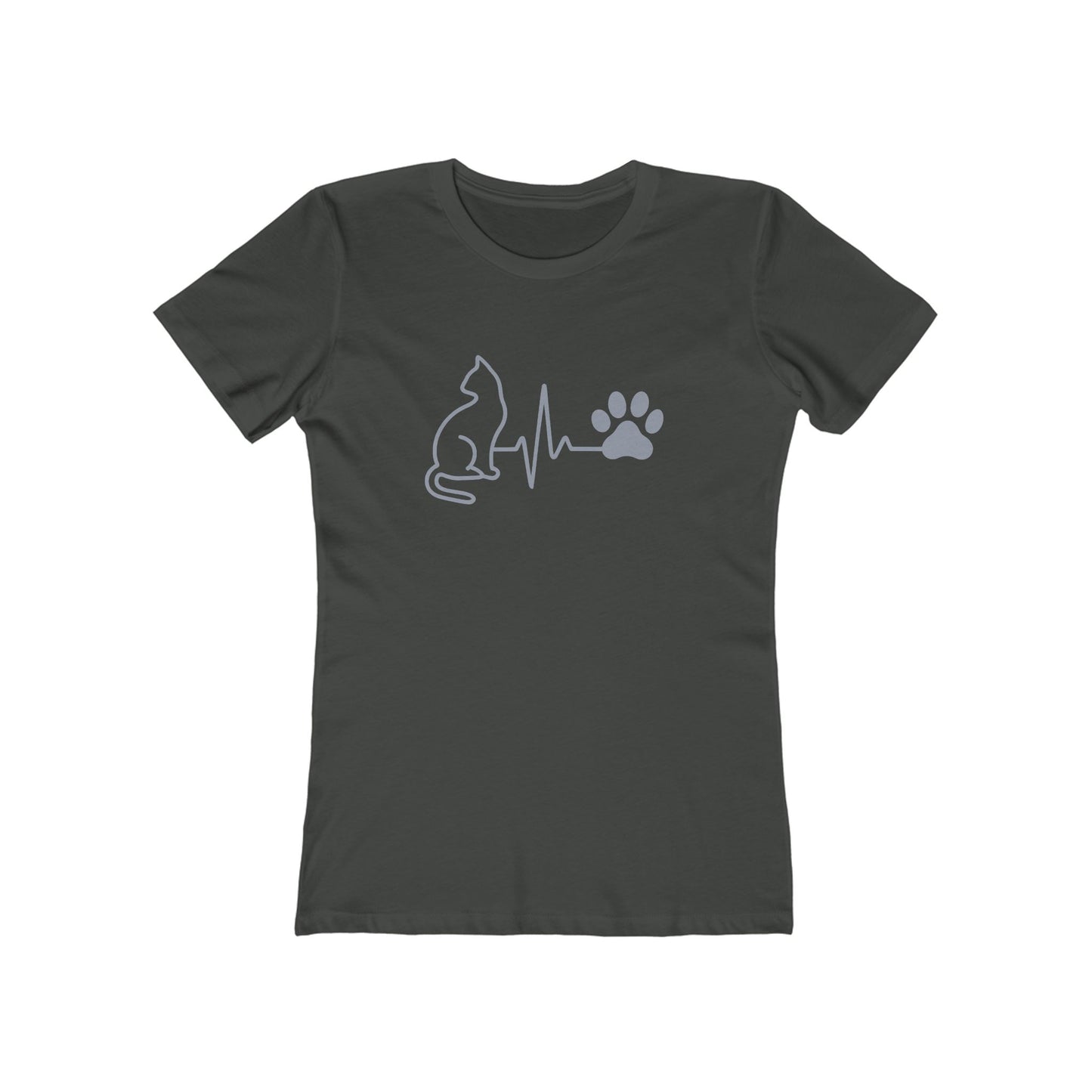 Cat Lovers' Boyfriend Tee, Cute Pet Shirt, Gift for Animal Lovers, Birthday Gift, Casual Wear, Black Graphic Tee