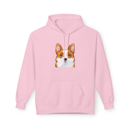 Corgi Hoodie, Corgi Face Pullover Cute Pembroke Welsh Corgi Hoodie for Dog Lovers