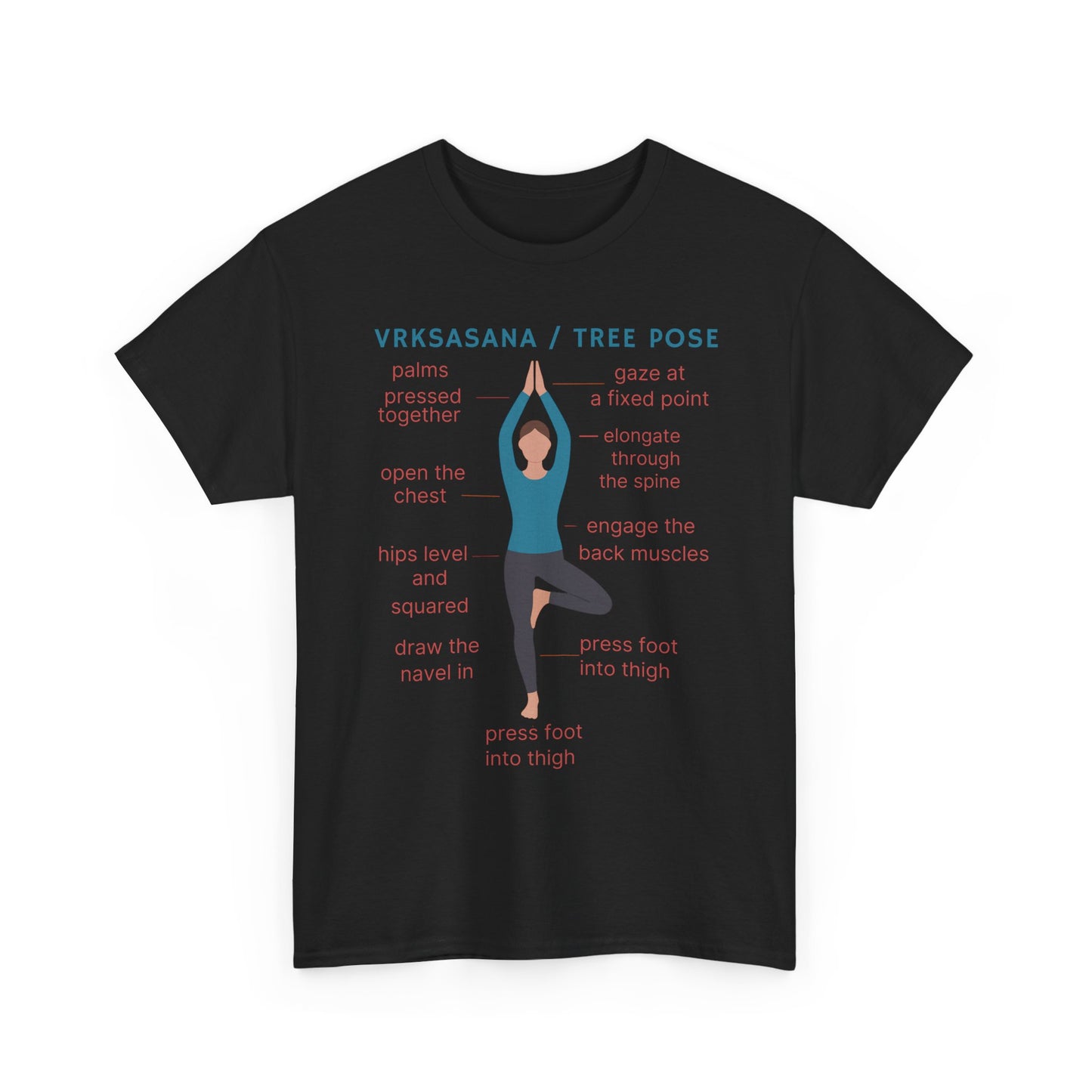 Tree Pose Yoga Shirt | Vrkshasana Meditation Tee | Ultra-Soft Unisex Eco Cotton Top