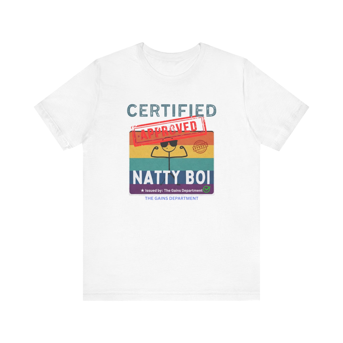 Certified Natty Boi Unisex Tee - Funny Gym Shirt for Fitness Lovers