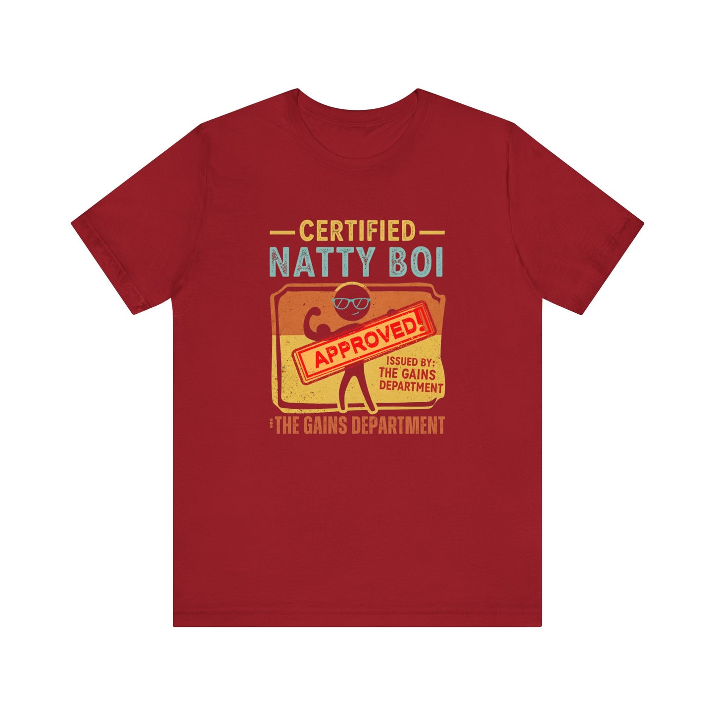 Certified Natty Boi Tee - Funny Fitness T-Shirt for Gym Lovers