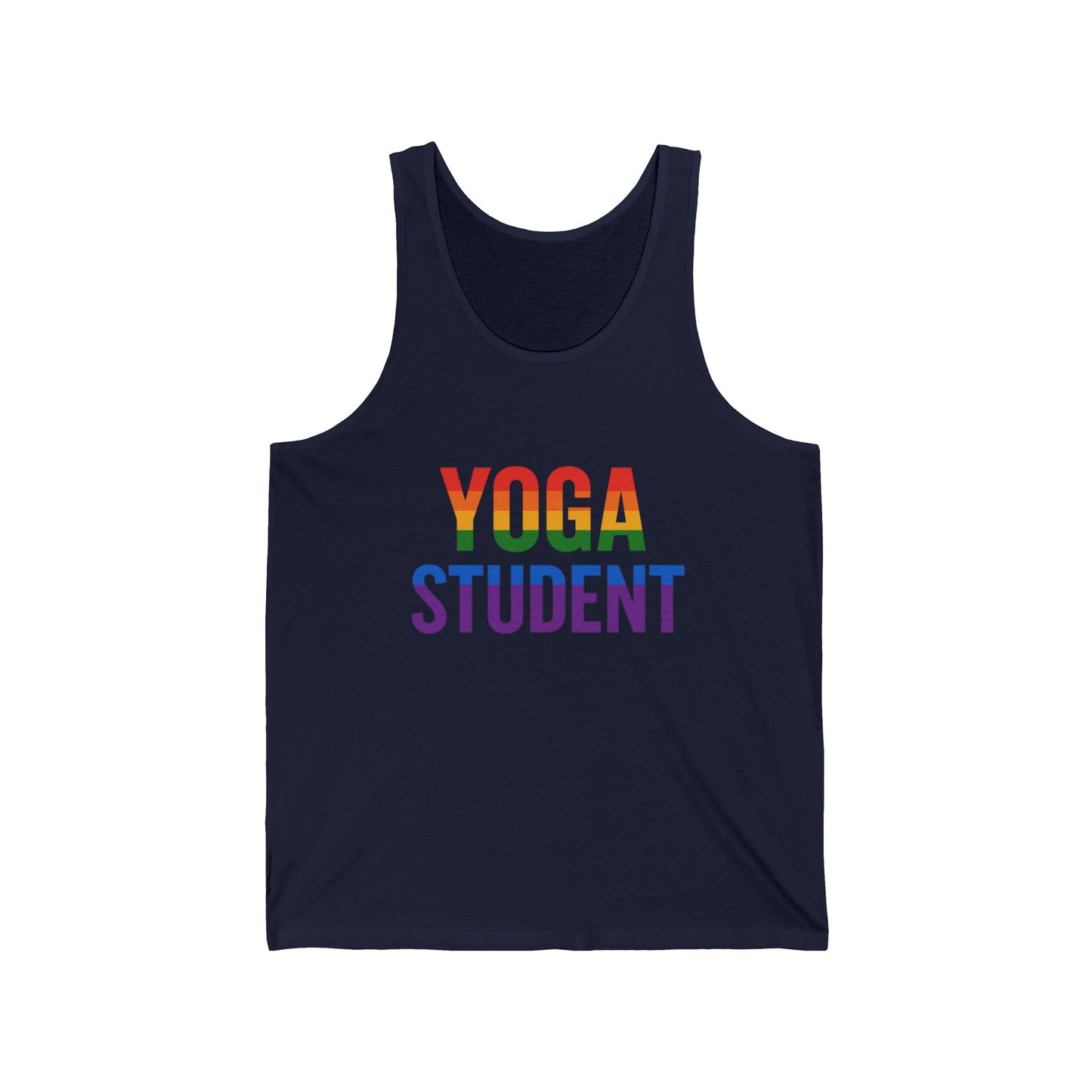 Rainbow Yoga Tank Top | Unisex Pride Fitness Tee, LGBTQ+ Apparel