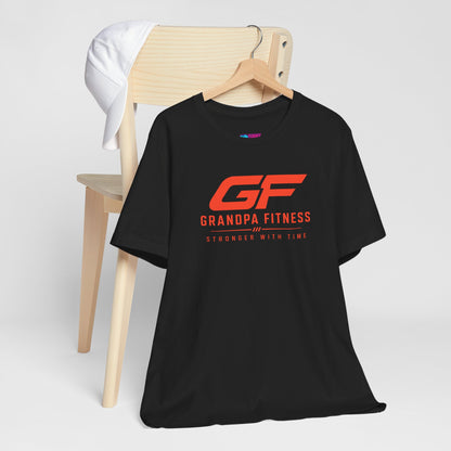 GF Grandpa Fitness Stronger With Time T-Shirt | Grandpa Gym Shirt for Active Men