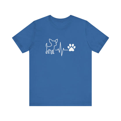 Chihuahua Heartbeat T-Shirt | Funny Dog Lover Gift & Pet Owner Tee