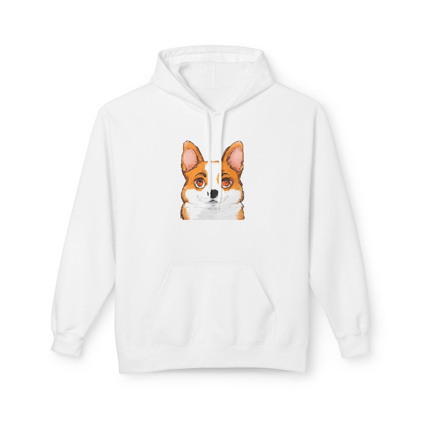 Corgi Hoodie, Corgi Face Pullover Cute Pembroke Welsh Corgi Hoodie for Dog Lovers