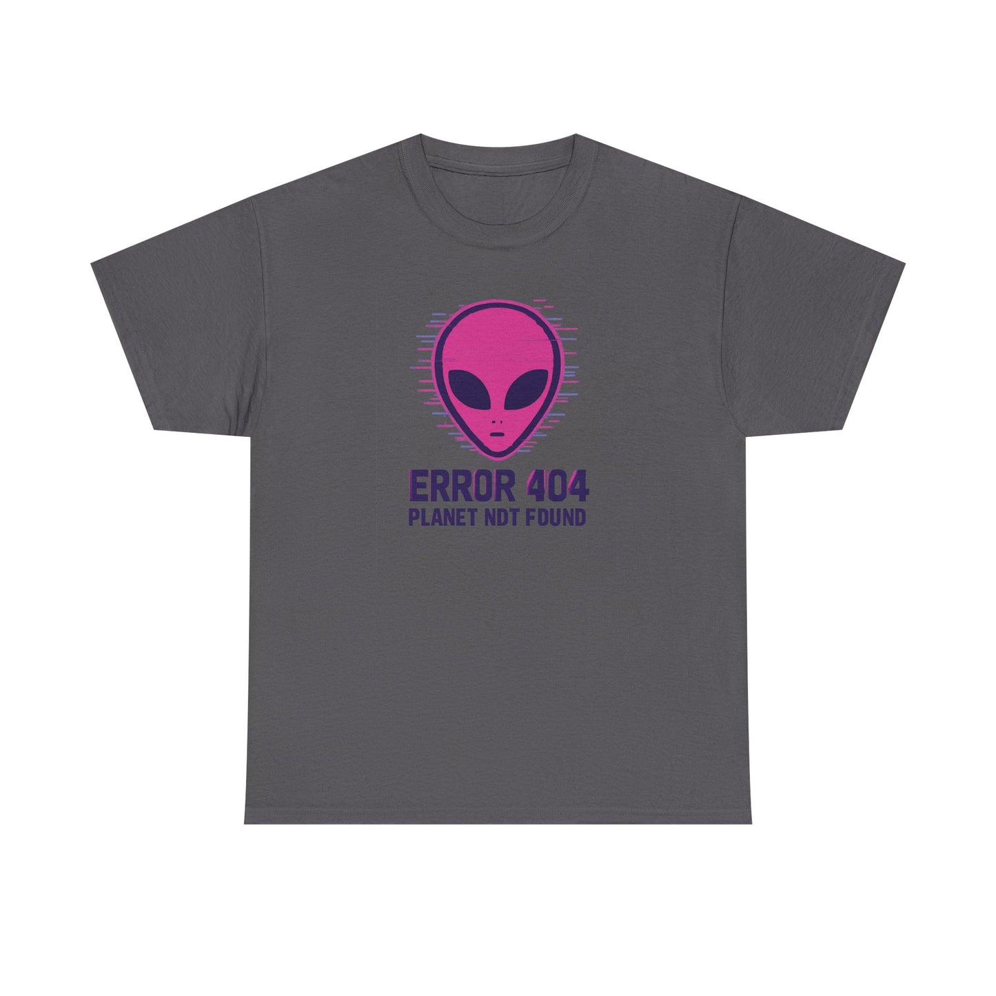 Alien Error 404 T-Shirt | Funny UFO Shirt | Retro Geek Tee | Unisex Sci-Fi Gift | Humorous Casual Apparel