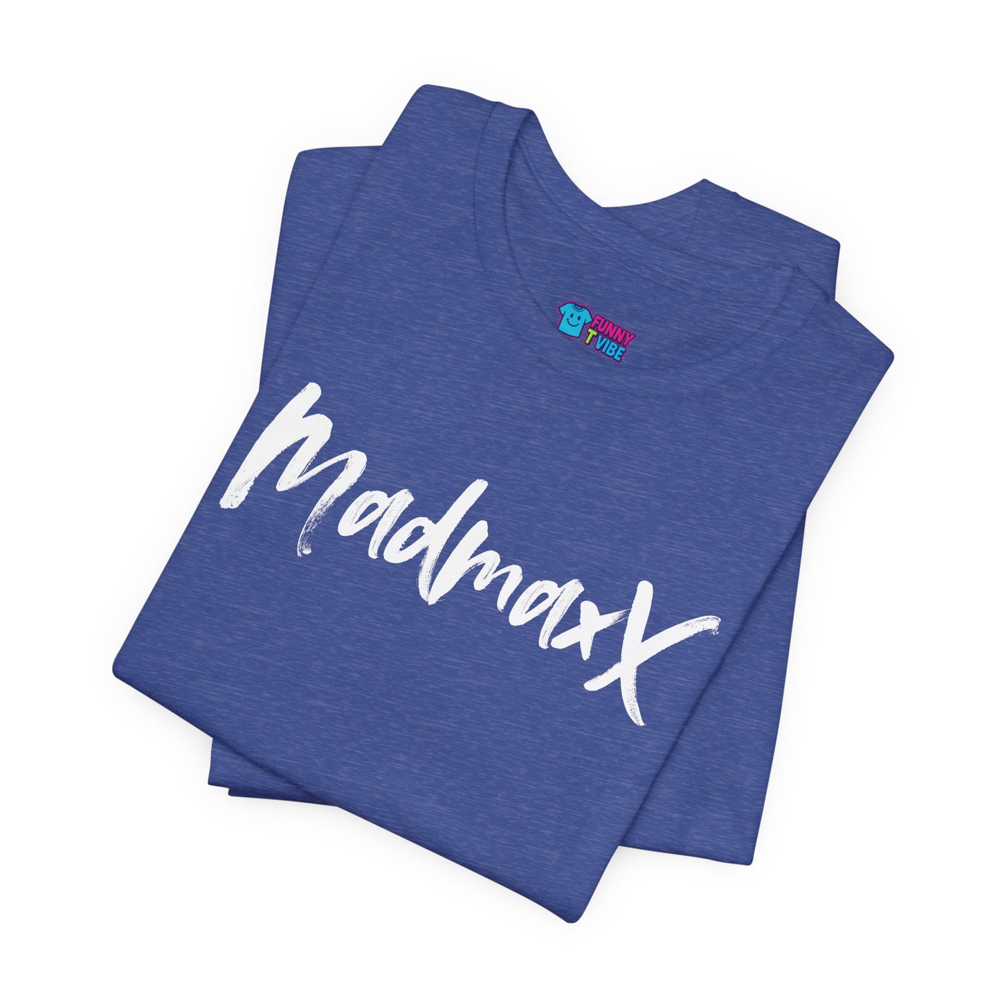 Back-Print Tee — Bold Brush Script "MONNG YKTU!" Casual Graphic T-Shirt